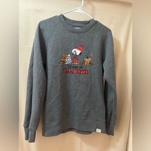 L.L.Bean x Peanuts Snoopy Maine Crewneck Sweatshirt Women’s Small